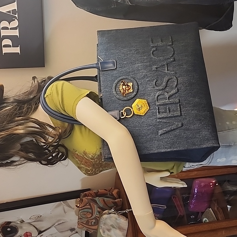 Versace brand Denim Tote bag - Picture 15 of 15